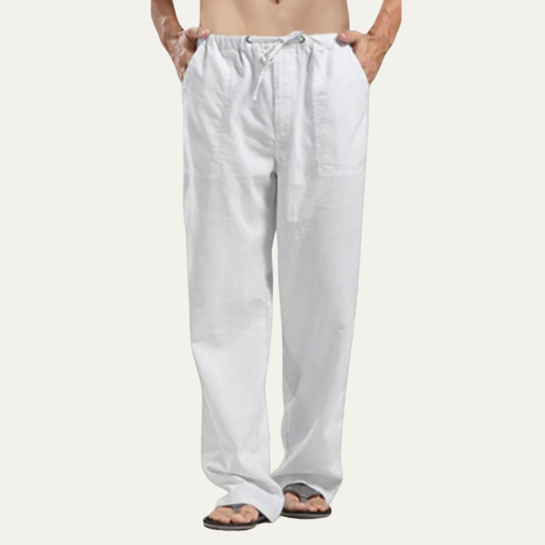 VogeLuxe | Men’s Relaxed Drawstring Beach Trousers