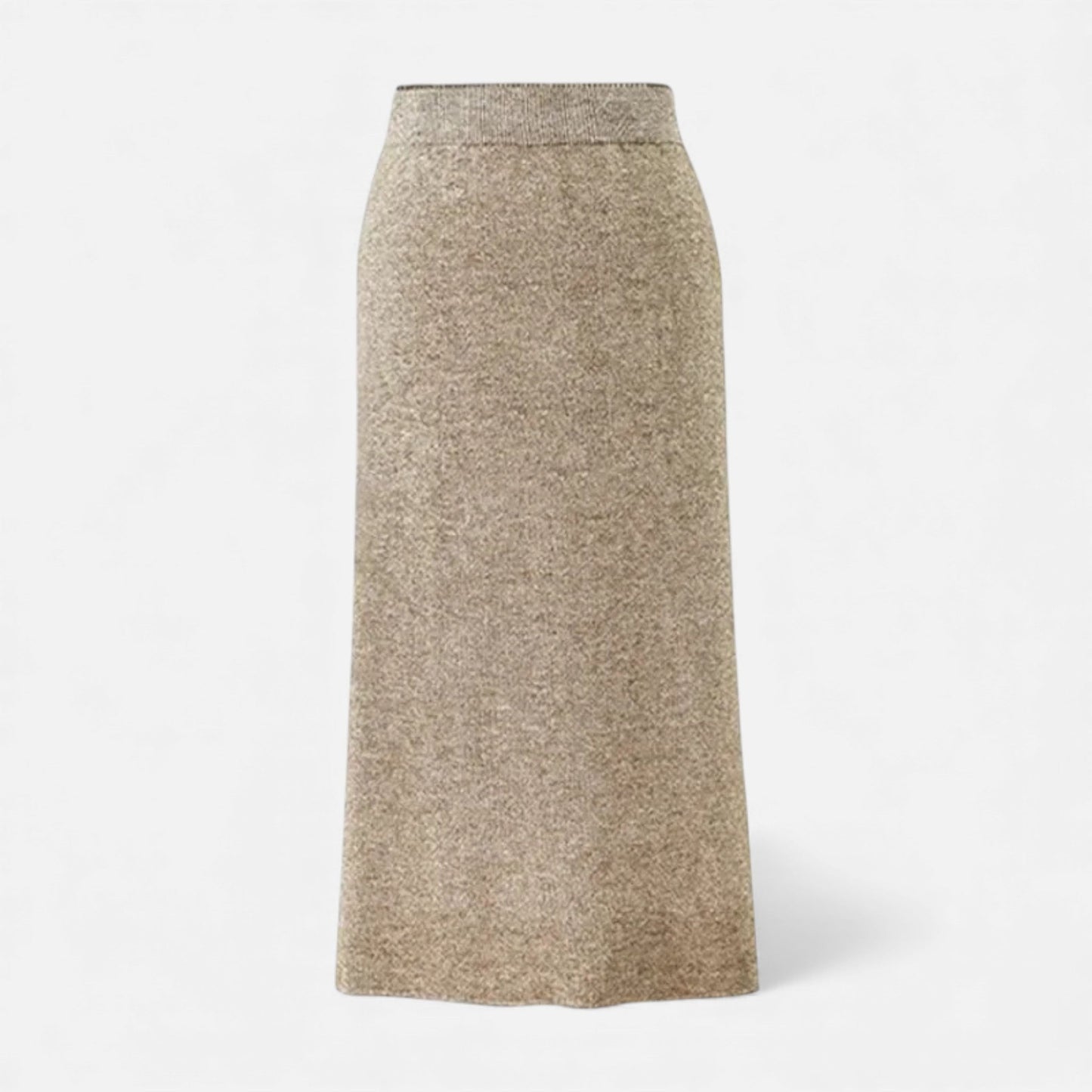Warm Wool Flared Midi Skirt for Women