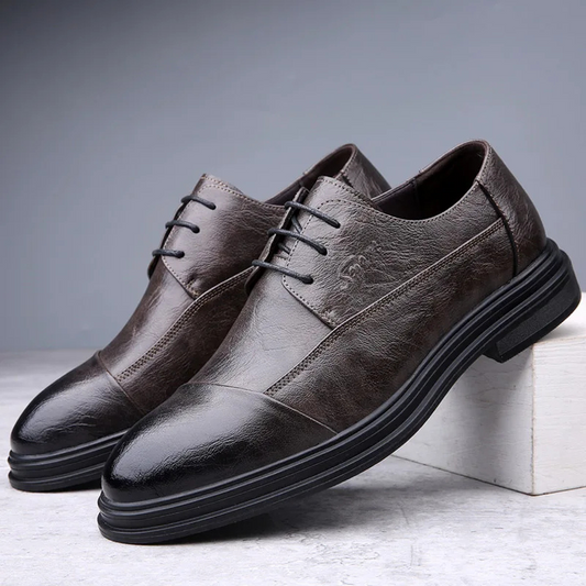 Classic Black Vegan Dress Shoes for Men - VogeLuxe