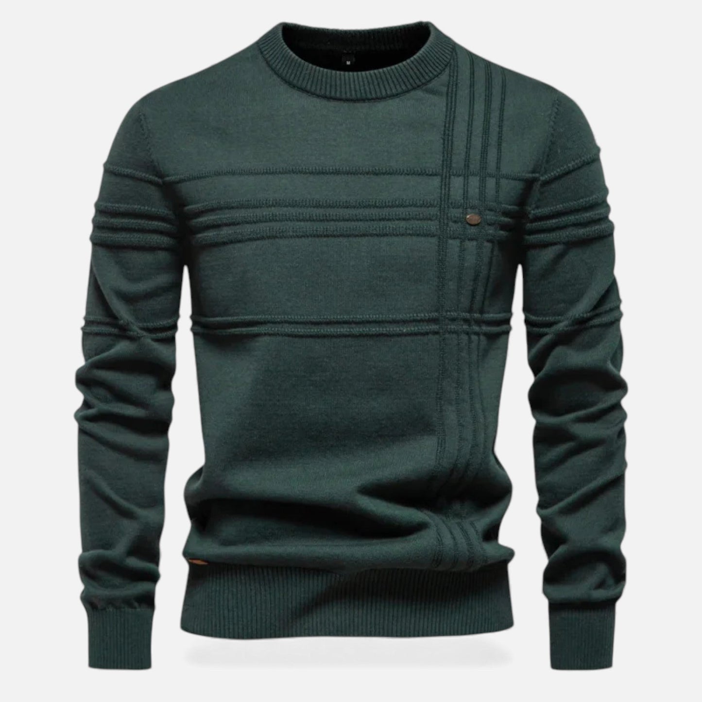 Men's Classic Fit Crew Neck Knit Sweater