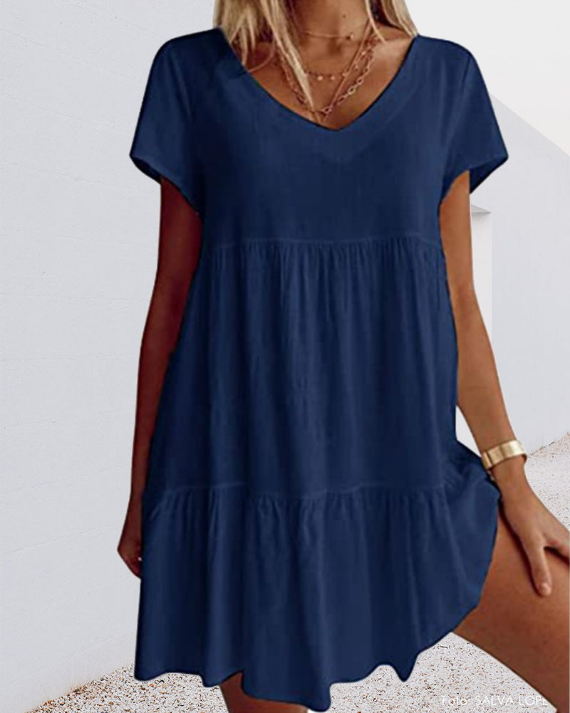 Lightweight Short Sleeve Women's Sundress