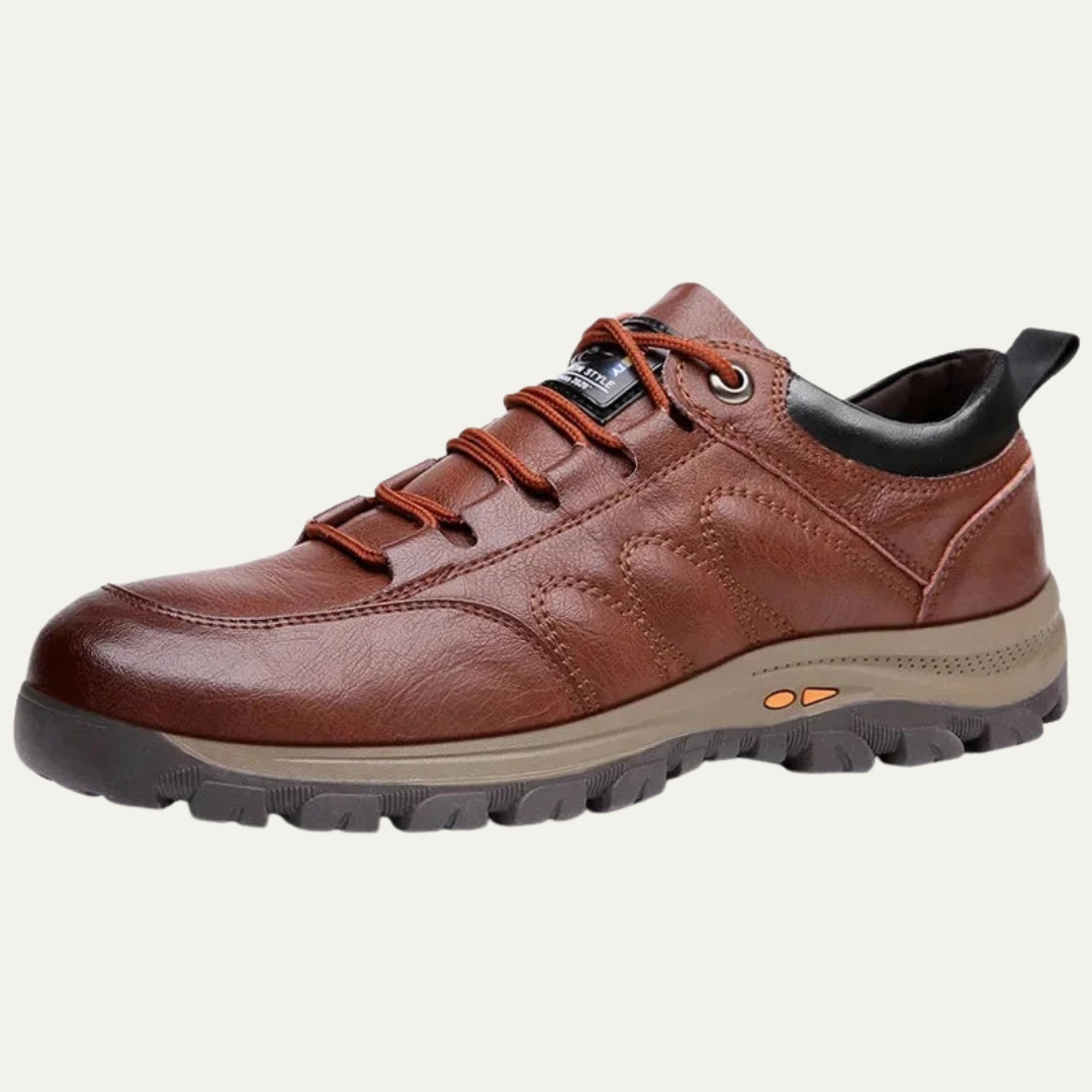 VogeLuxe | Men’s Casual Pebbled Leather Walking Shoes
