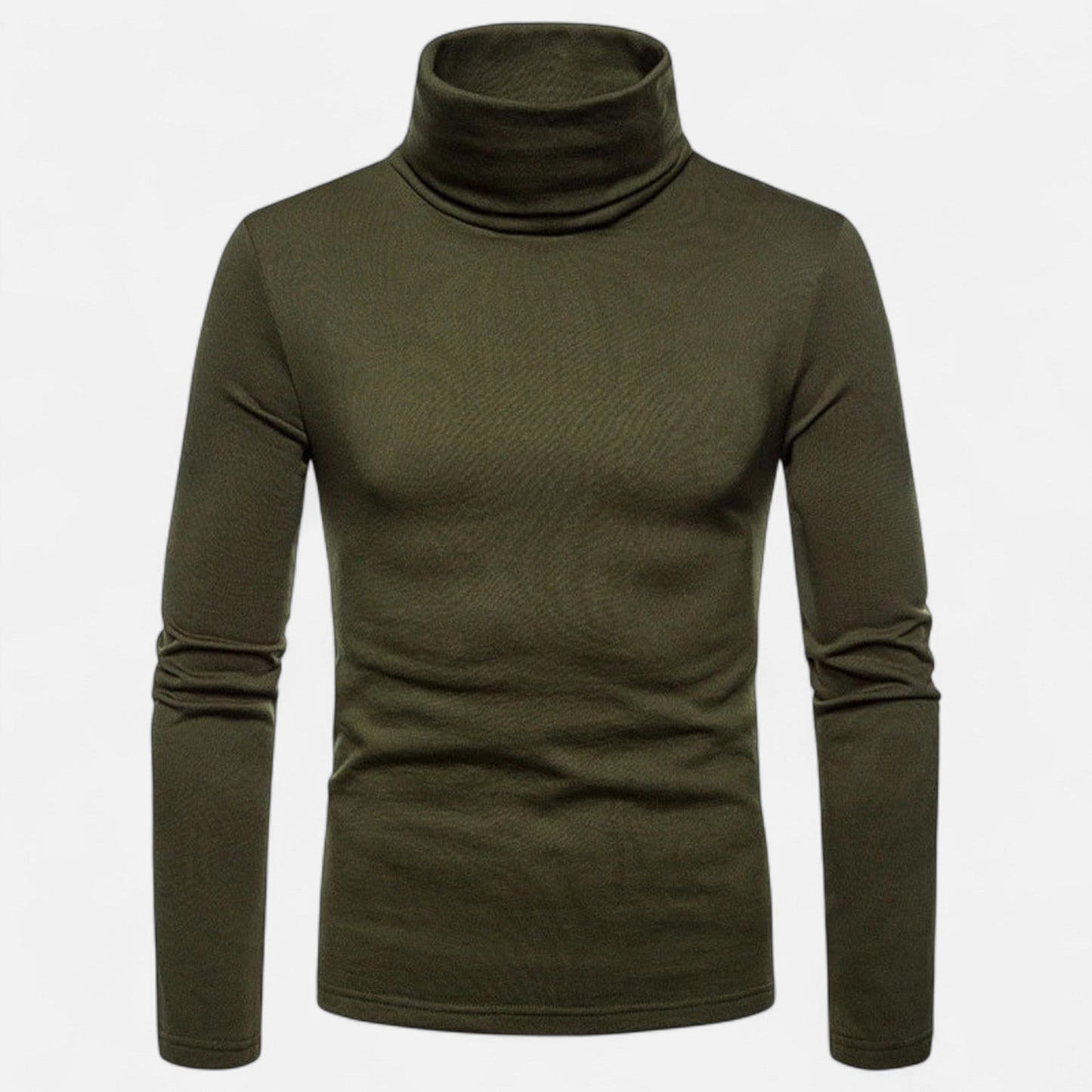 Men's Fitted Crew Neck Knit Sweater - Winter Stretch