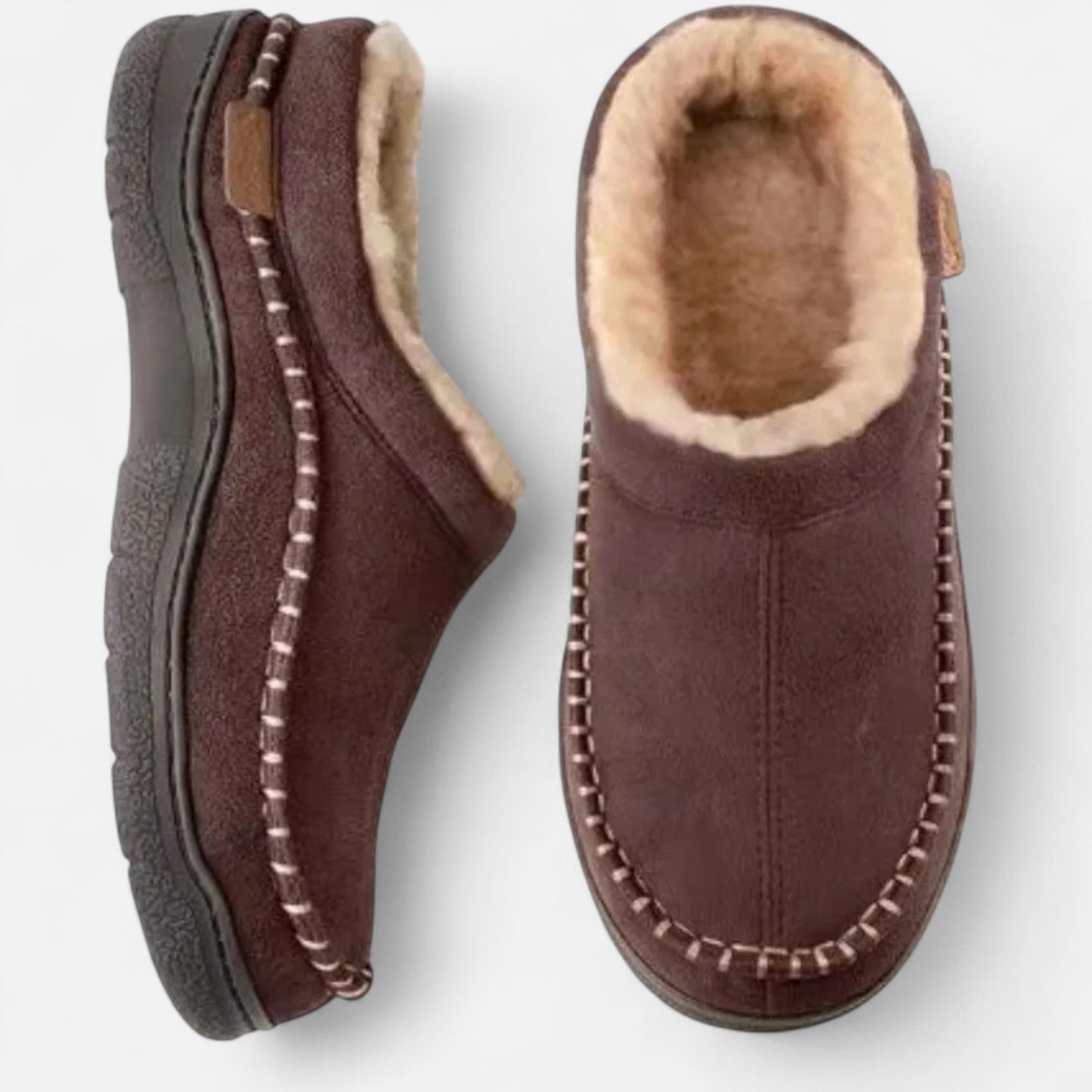 Comfortable Men's Orthotic Fleece Slippers