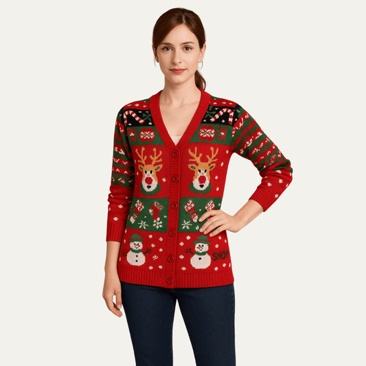 VogeLuxe | Women’s Festive Holiday Cardigan