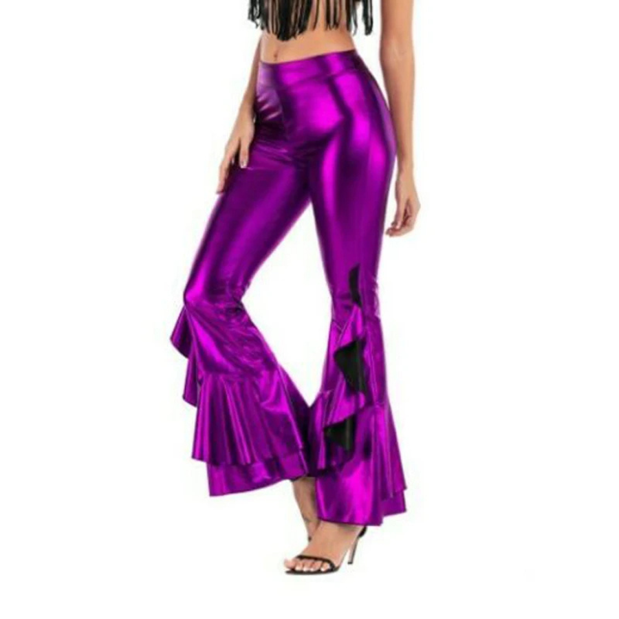 Women's Glamorous High Waisted Flare Leg Pants