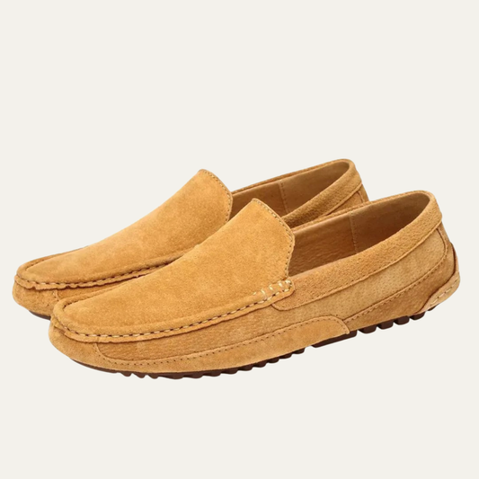 VogeLuxe | Men’s Suede Hand-Stitched Moccasins