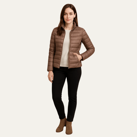 VogeLuxe | Women’s Slim Fit Hip-Length Puffer Jacket