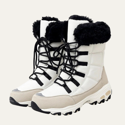 VogeLuxe | Women’s Insulated High Top Winter Boot with Faux Fur Collar