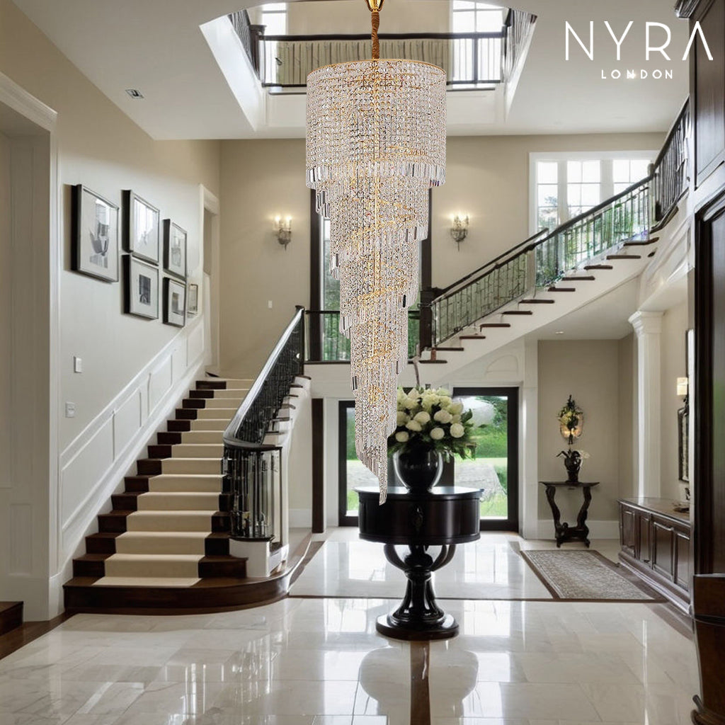 Elegant Stairway Lighting Chandelier - VogeLuxe