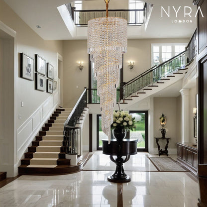 Elegant Stairway Lighting Chandelier - VogeLuxe