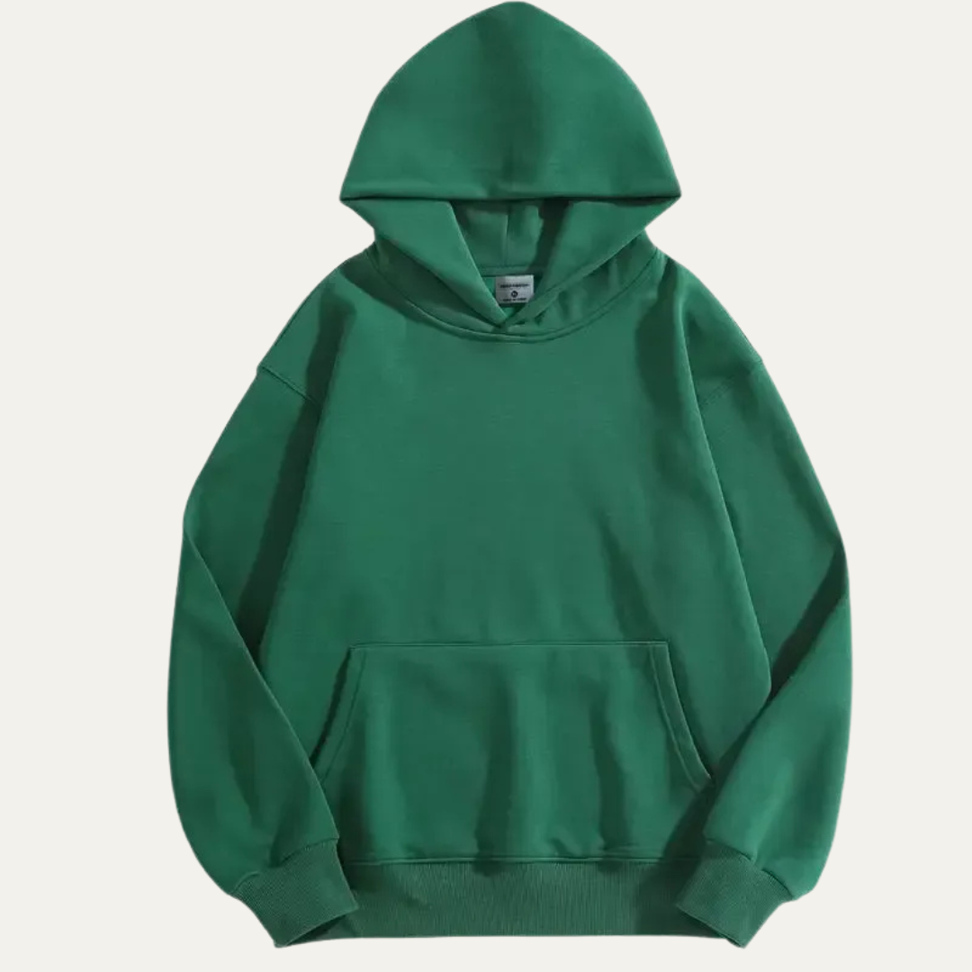 VogeLuxe | Men’s Minimalist Oversized Hoodie with Kangaroo Pocket