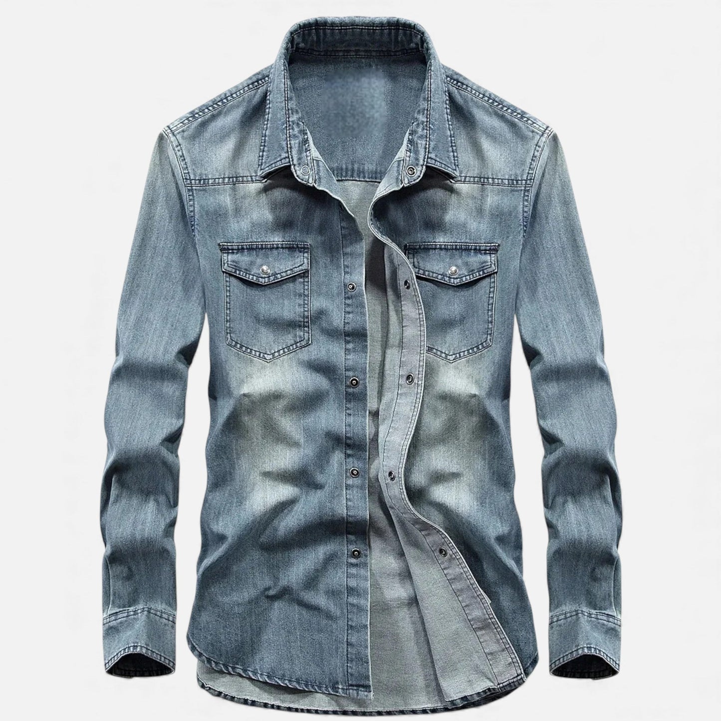 Comfortable Relaxed Fit Denim Shirt for Men