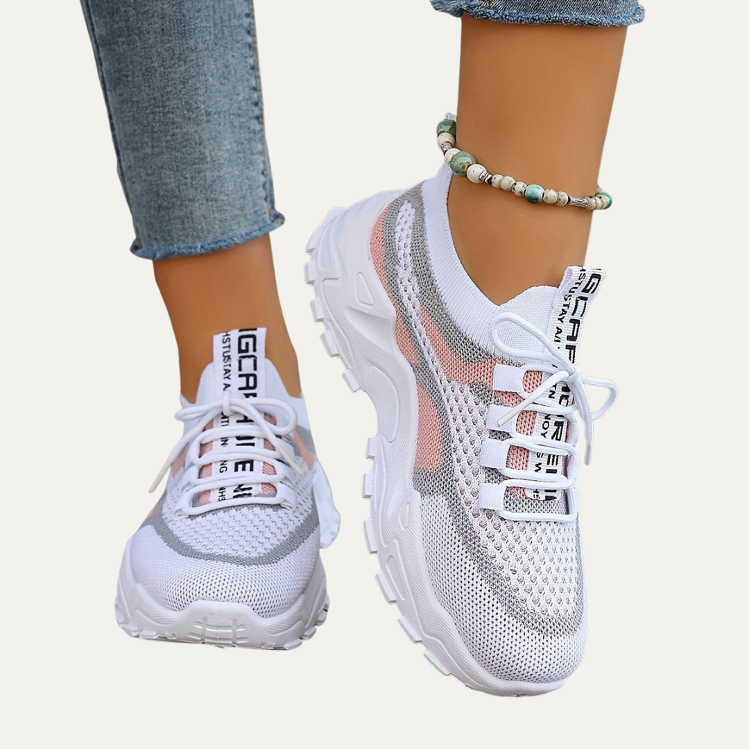 VogeLuxe | Women’s Lightweight Chunky Platform Mesh Sneakers