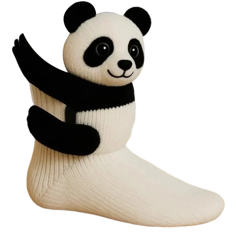 Fun Plush Animal Hug Socks