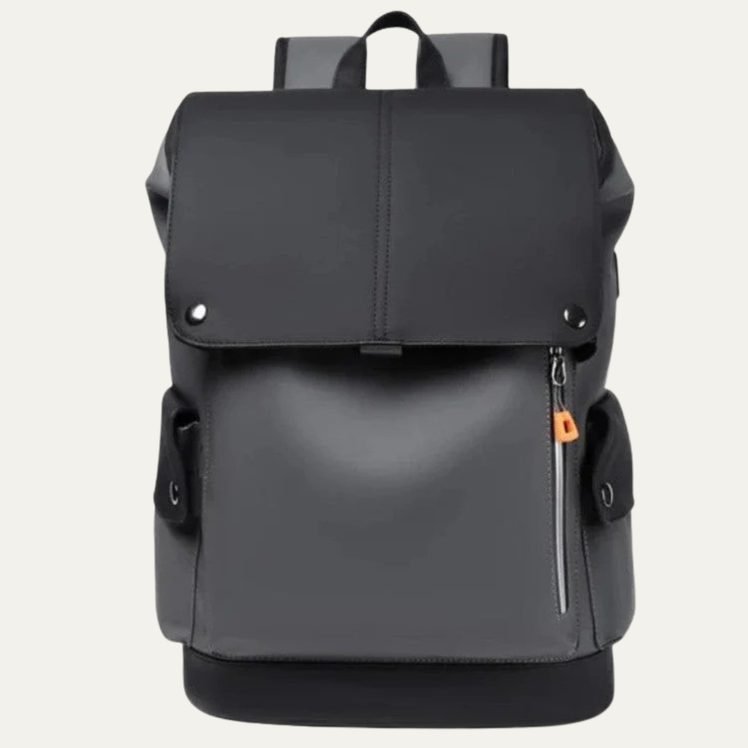 VogeLuxe | Men’s Classic Flap Top Multi Pocket Backpack