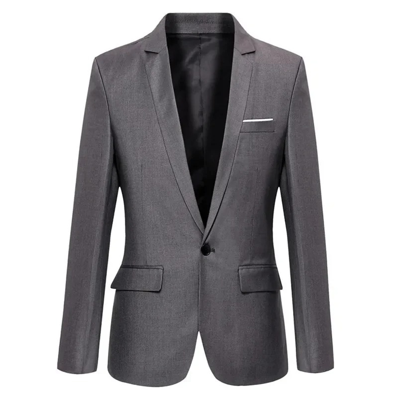Men's Classic Tailored Fit Blazer Jacket