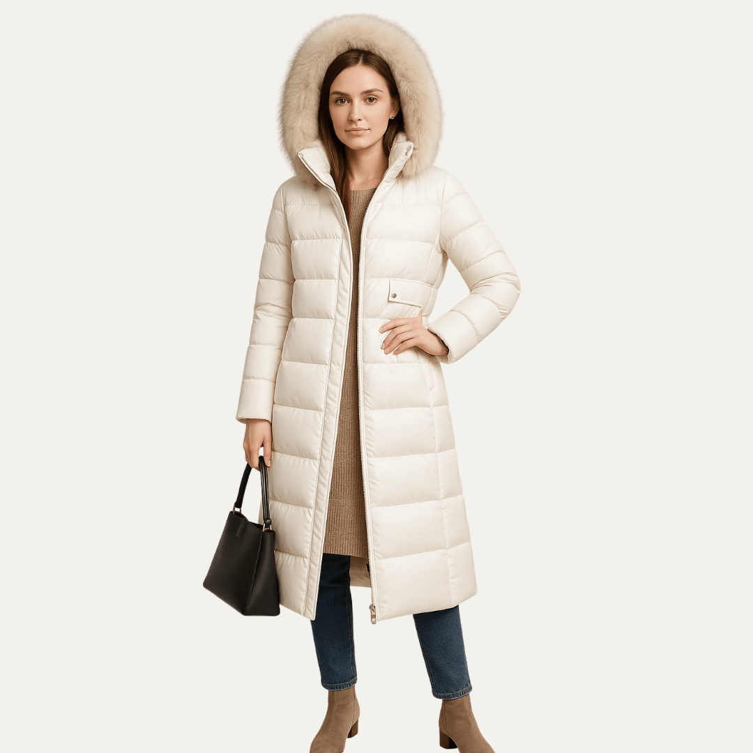 VogeLuxe | Women’s Elegant Long Puffer Coat