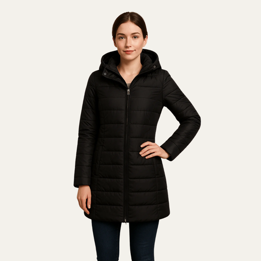 VogeLuxe | Women’s Long Hooded Puffer Coat