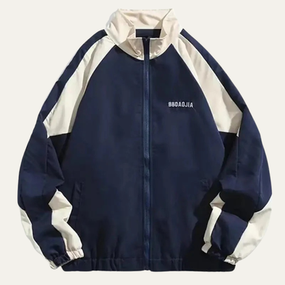 VogeLuxe | Men’s Sporty Track Jacket with Contrast Panels
