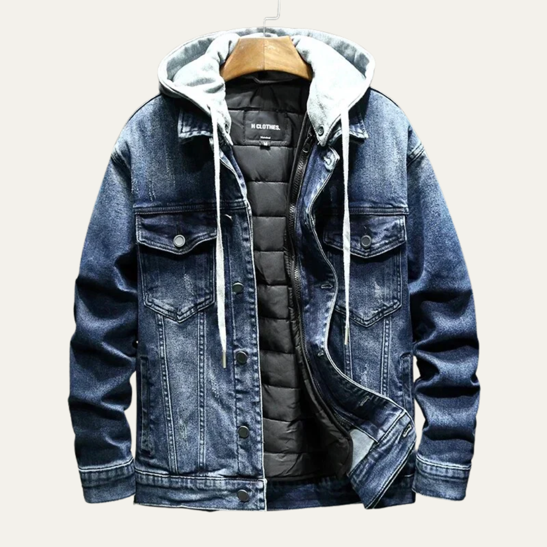 VogeLuxe | Men’s Distressed Denim Jacket