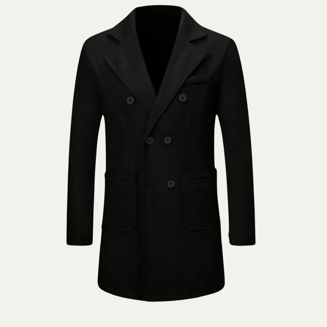 VogeLuxe | Men’s Double-Breasted Peacoat