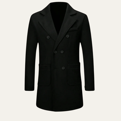 VogeLuxe | Men’s Double-Breasted Peacoat
