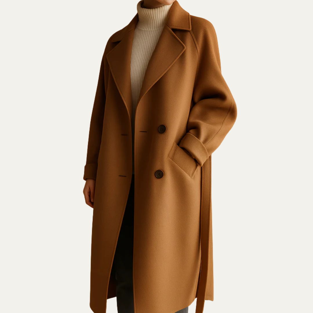 VogeLuxe | Women’s Oversized Double-Breasted Overcoat
