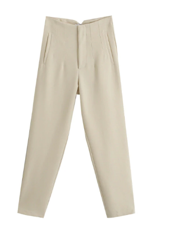 Classic Fit Women's High Waist Suit Pants - VogeLuxe