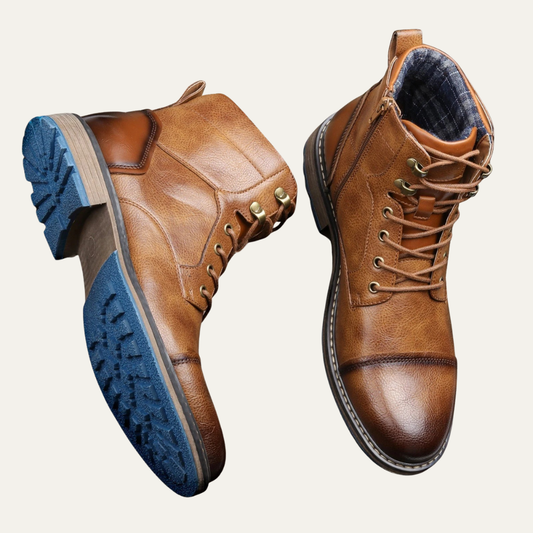 VogeLuxe | Men’s Textured Slip On Croc Pattern Ankle Bootie