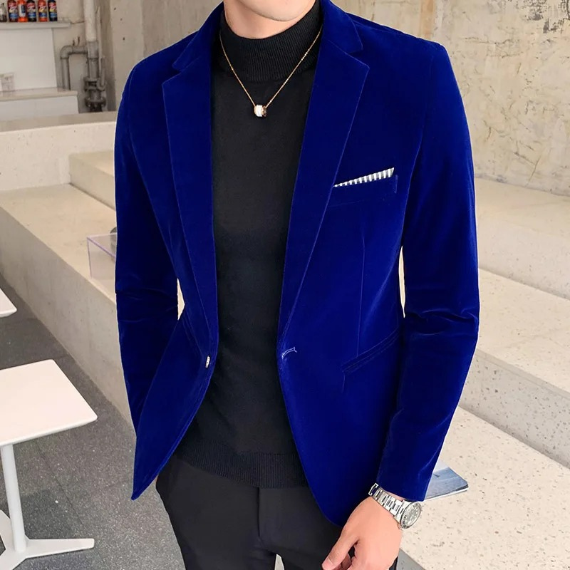 Men's Tailored Velvet Tuxedo Jacket