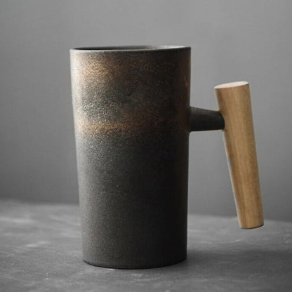 Earthy Ceramic Coffee Mugs Natural Collection