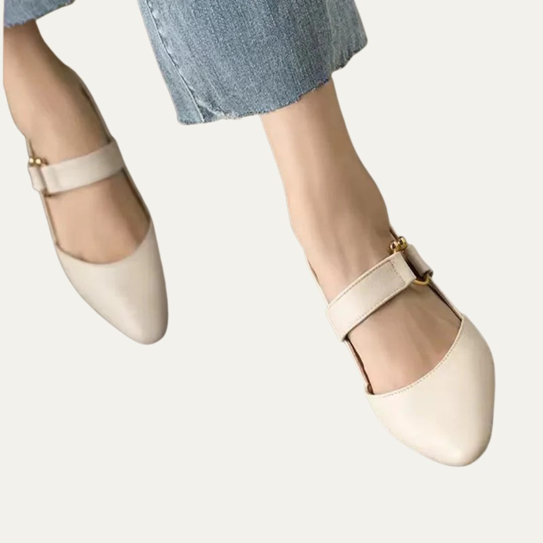 VogeLuxe | Women’s Pointed Toe Slingback Pumps with Block Heel