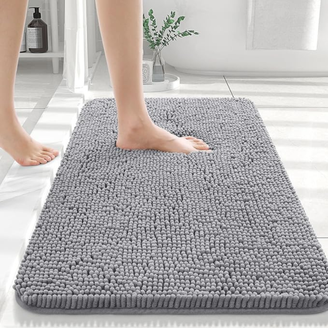 Soft Plush Bathroom Mat | Non Slip & Fast Drying Design