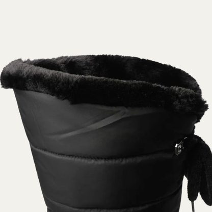 VogeLuxe | Women’s Puffy Winter Boots with Faux Fur Collar