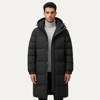 VogeLuxe | Men’s Insulated Long Quilted Puffer Coat