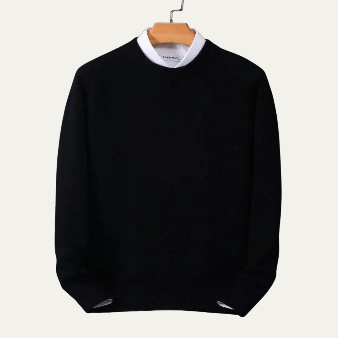 VogeLuxe | Men’s Classic Round Neck Knit Pullover Sweater