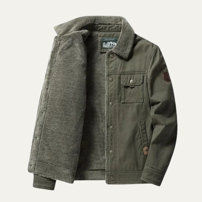 VogeLuxe | Men’s Sherpa Lined Utility Jacket