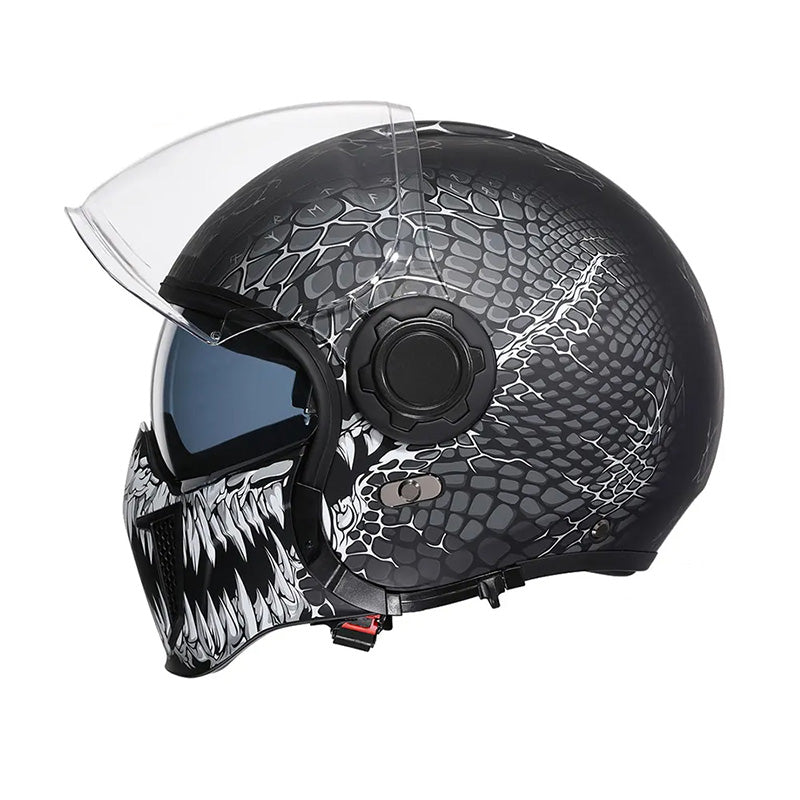 Safe Dual Visor Full Face Motorcycle Helmet
