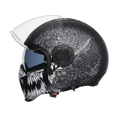 Safe Dual Visor Full Face Motorcycle Helmet