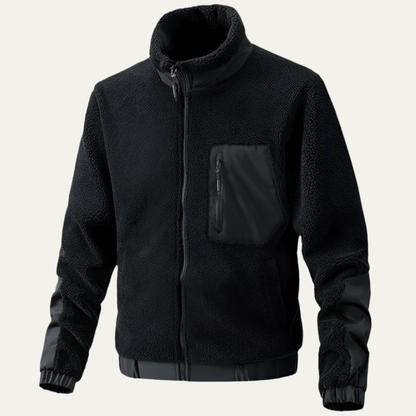 VogeLuxe | Men’s Textured Sherpa Fleece Jacket