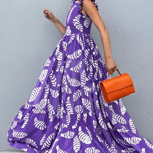 Beautiful Floral Long Sundress for Women - VogeLuxe