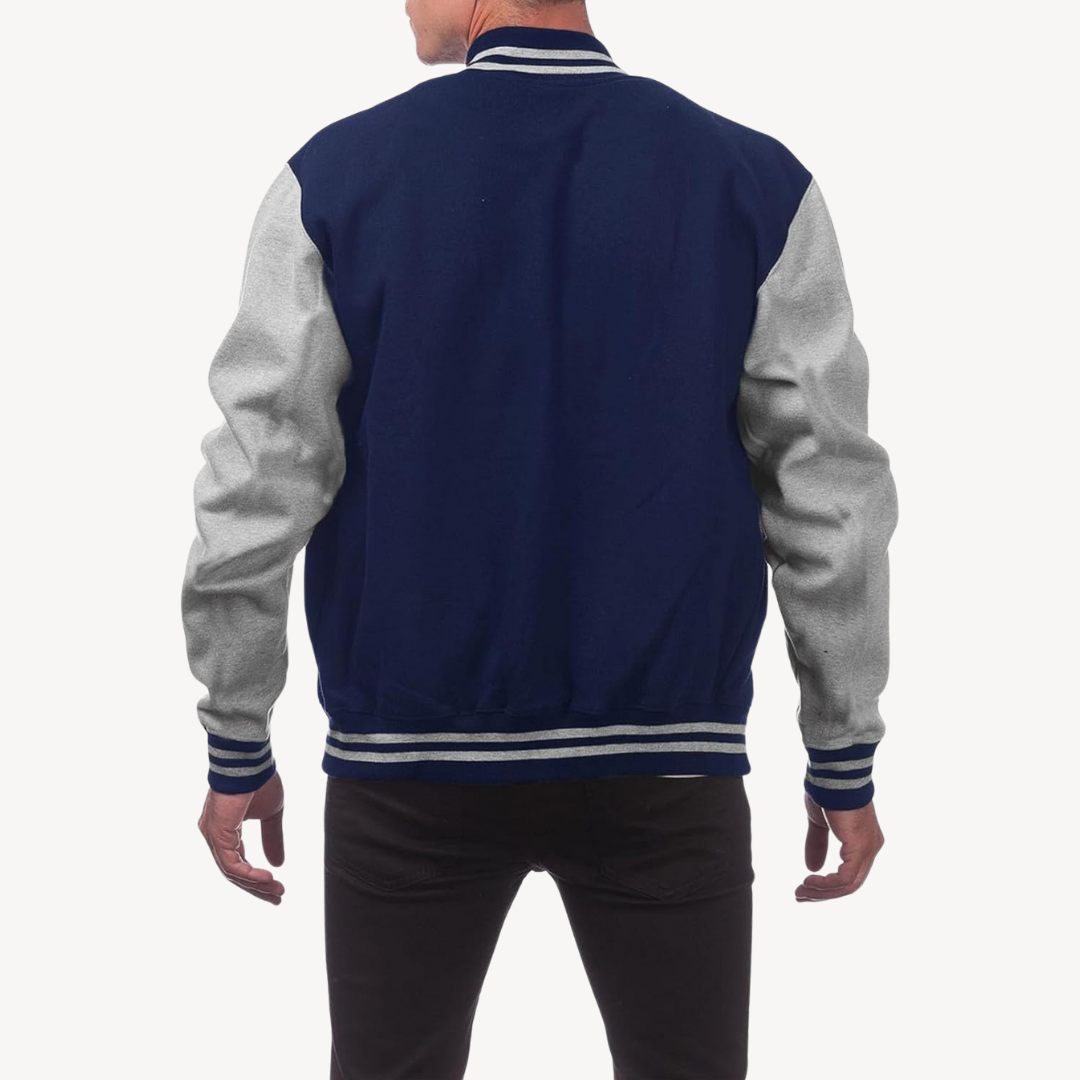 VogeLuxe | Men’s Color Block Varsity Jacket