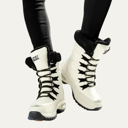 VogeLuxe | Women’s Quilted Fur Lined High Top Winter Boots