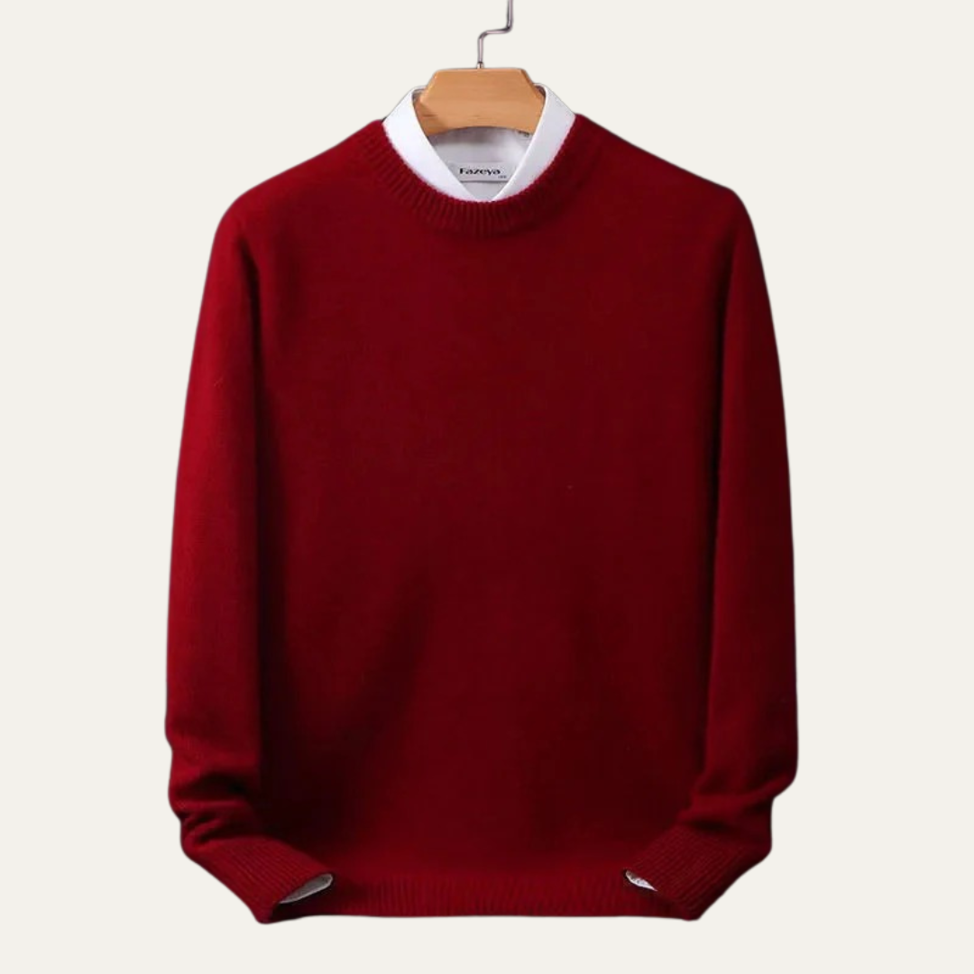 VogeLuxe | Men’s Classic Round Knit Sweater