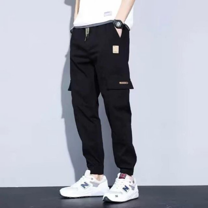 Comfortable Elastic Waist Casual Cargo Pants for Men