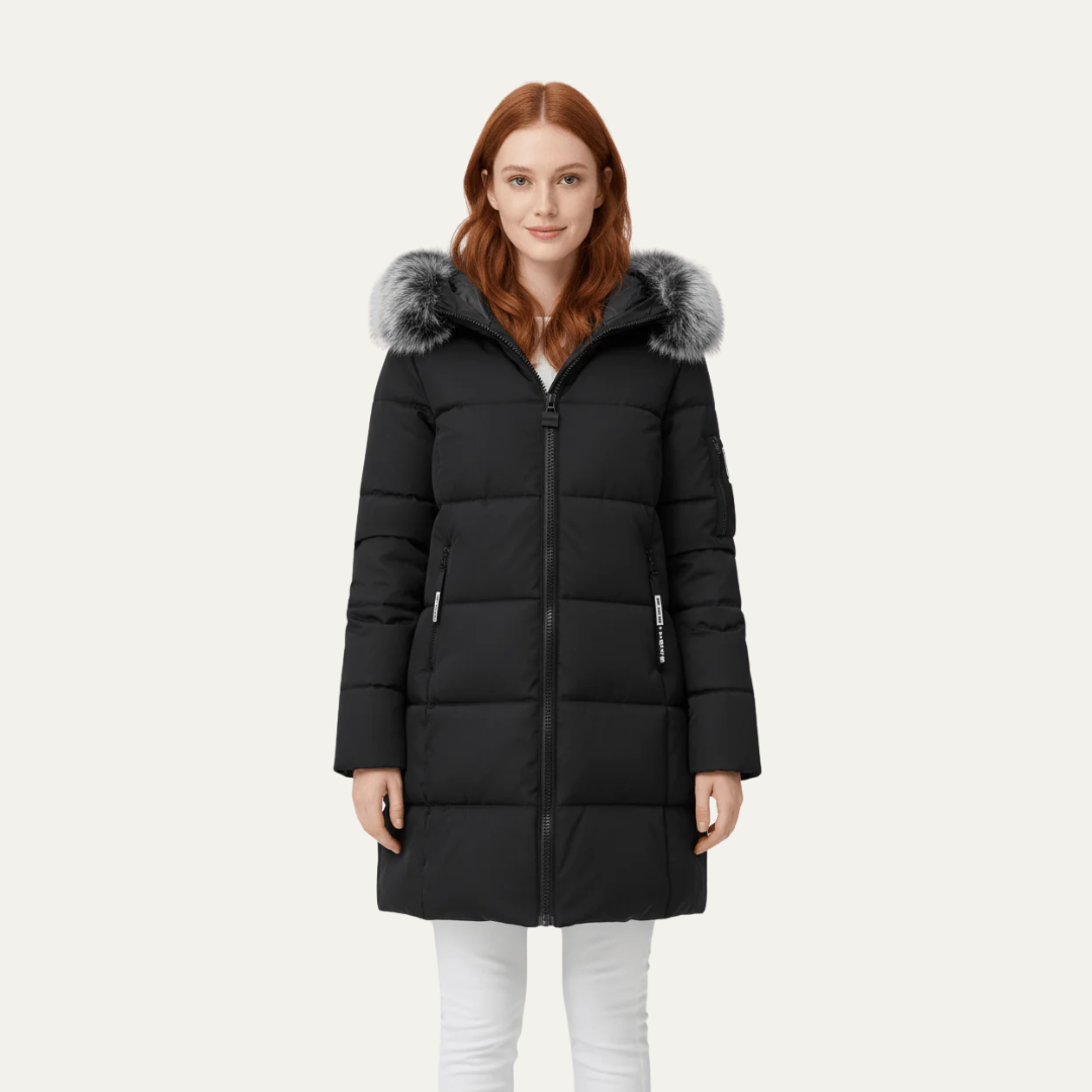 VogeLuxe | Women’s Insulated Mid-Length Puffer Coat