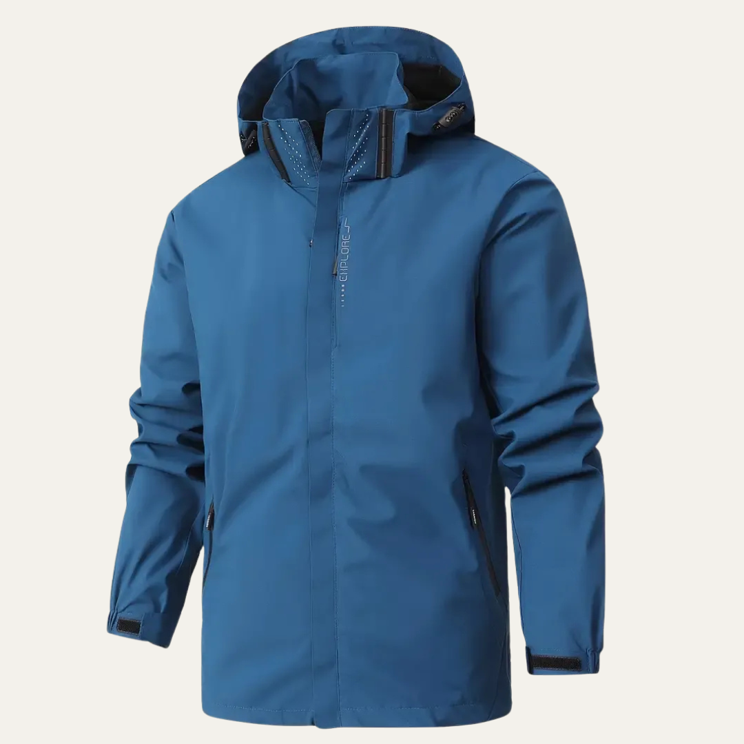 Waterproof Windproof Shell Men’s Waterproof Windproof Shell Jacket Outdoor Hooded Coat – VogeLuxe
