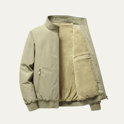 VogeLuxe | Men’s Warm Faux Fur Lined Flight Jacket