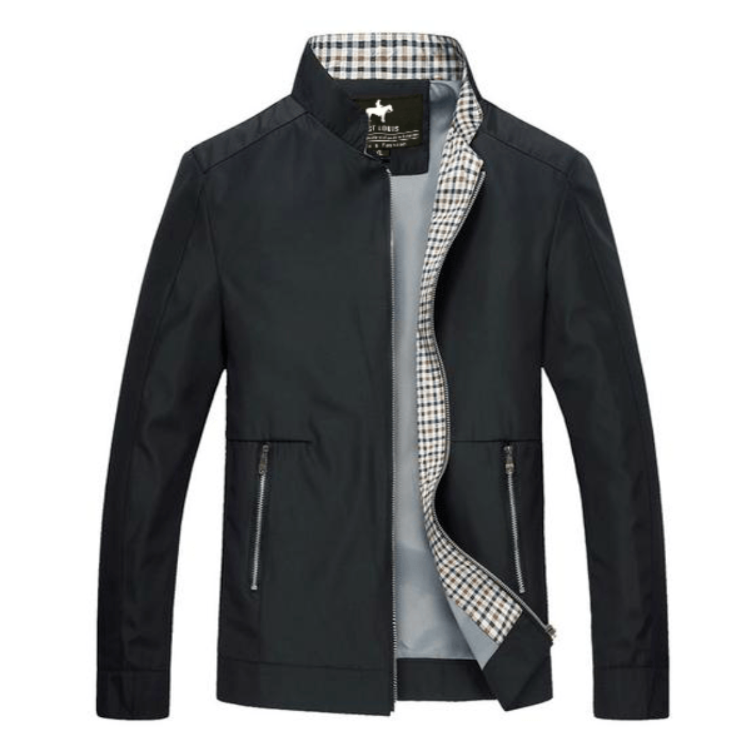 VogeLuxe | Men’s Classic Full Zip Blouson Jacket